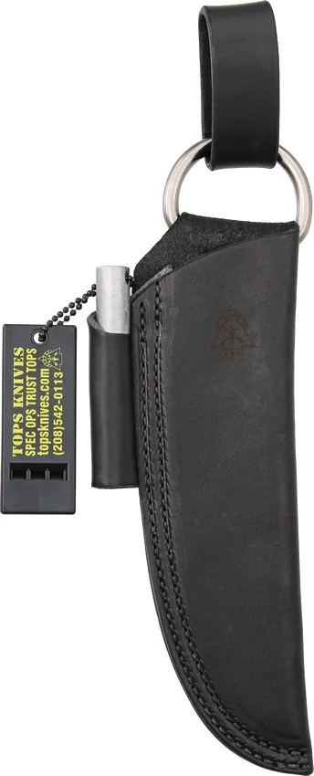 TOPS Knives Bushcraft Leather Sheath (Black) SHL-BUSH
