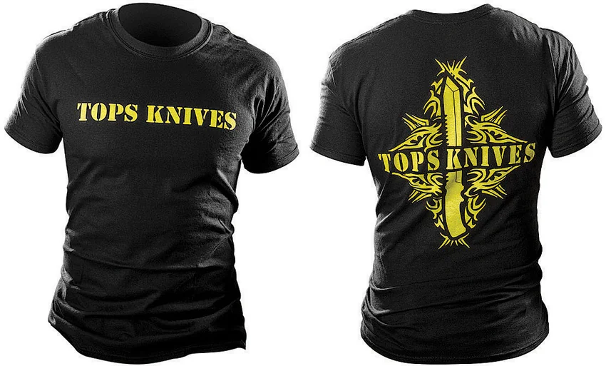 TOPS T-Shirt Yellow Tribal Art