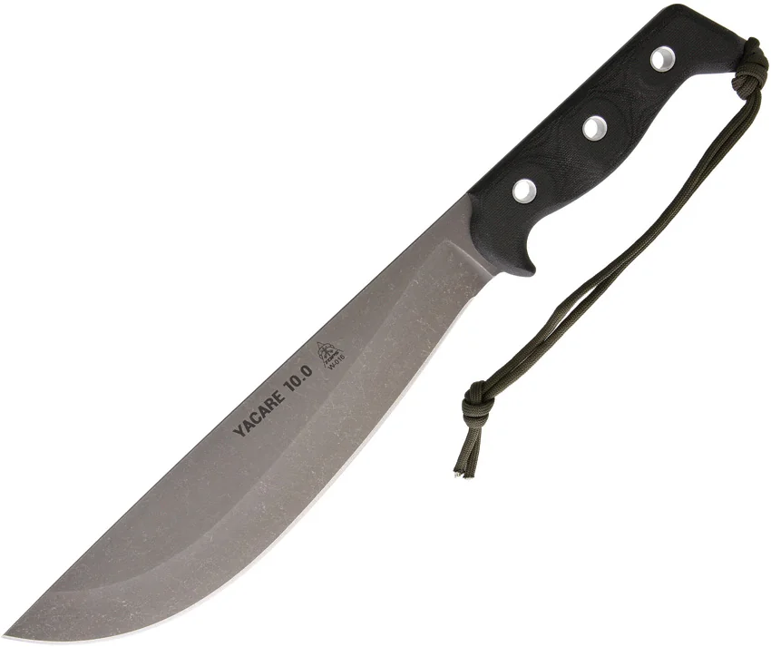 TOPS Knives Yacare 10.0 Machete Fixed Blade Knife (10.1" Acid Rain)