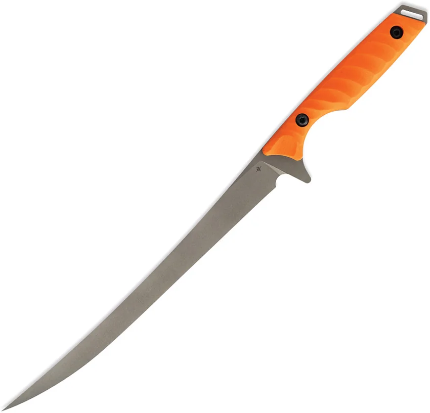 Toor Knives Avalon Fillet Fixed Blade Knife Blaze Orange G-10 (6" SW CPM 154)