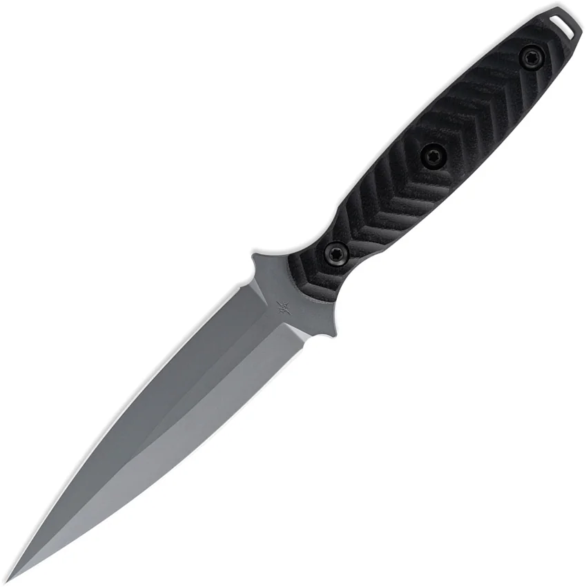 Toor Knives Specter Fixed Blade Knife Black/Green G-10 (4.75" Phantom Gray)