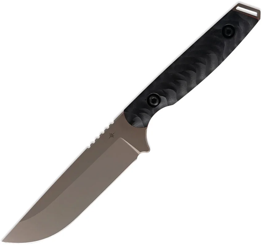 Toor Knives Field 2.0 Canyon Drab Fixed Blade Knife Black/Brown Ebony (4.5" Tan)