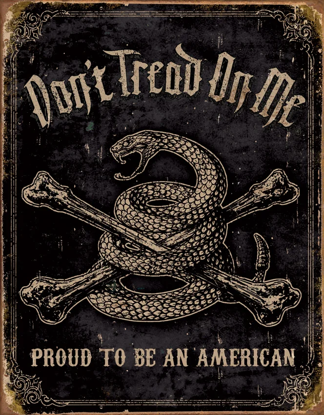 Tin Signs DTOM Proud American