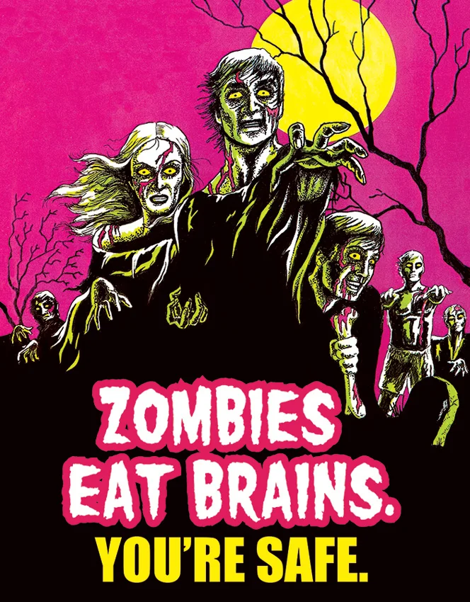 Tin Signs Zombies Eat Brainsâ¦