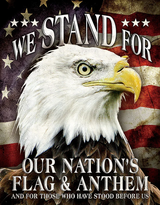 Tin Signs We Stand For