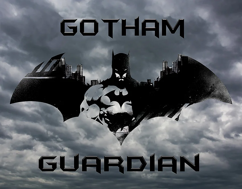 Tin Signs Gotham Guardian