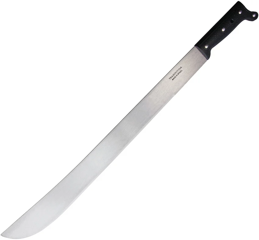 Tramontina Machete Fixed Blade Knife Black (24" Satin)