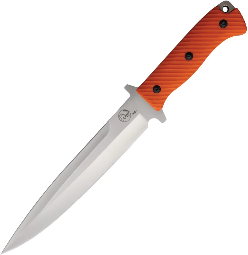 Tassie Tiger Knives P8 Pig Sticker Orange