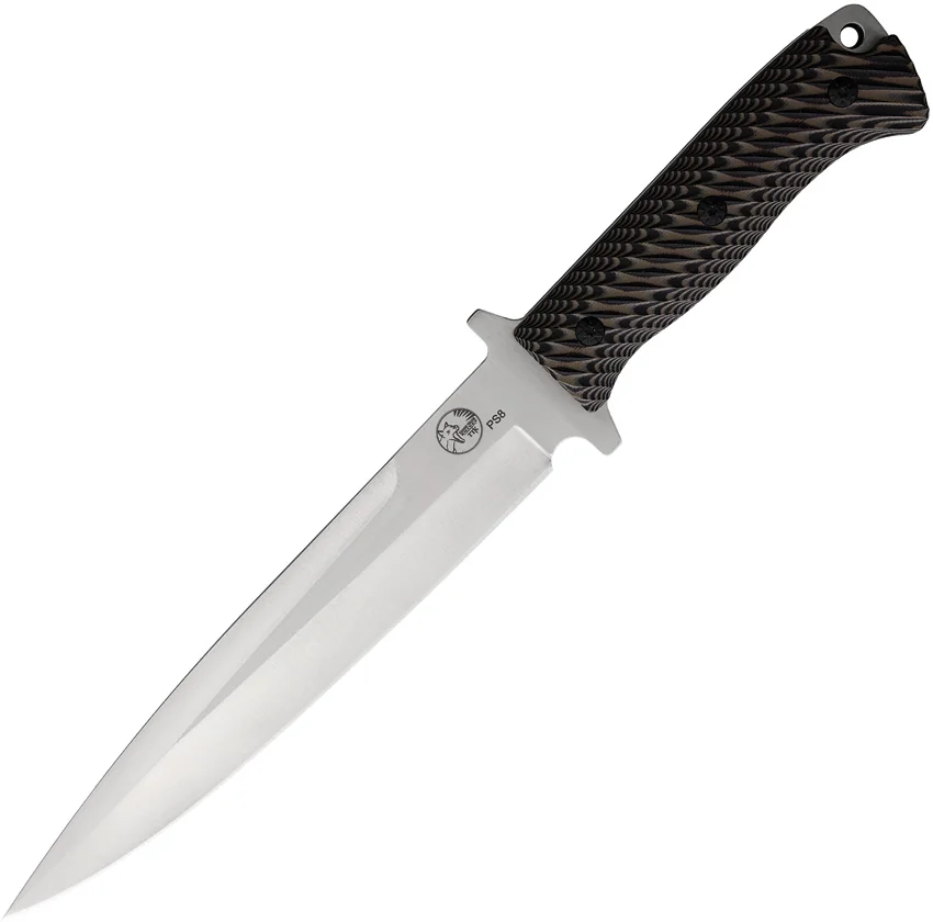 Tassie Tiger Knives P8 Pig Sticker Black