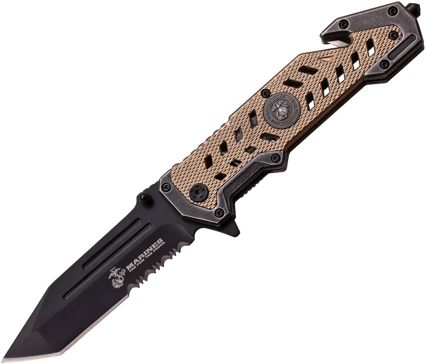 Usmc Marines Linerlock A/O Tan
