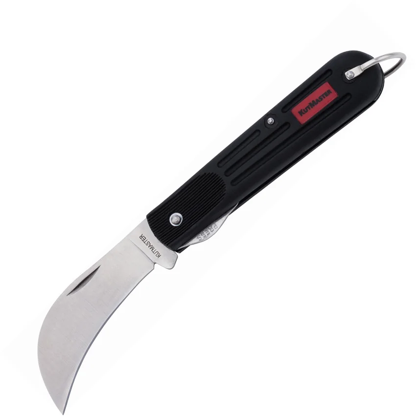 KutMaster Hawkbill Pruner Liner Lock Knife (2.7" Satin)