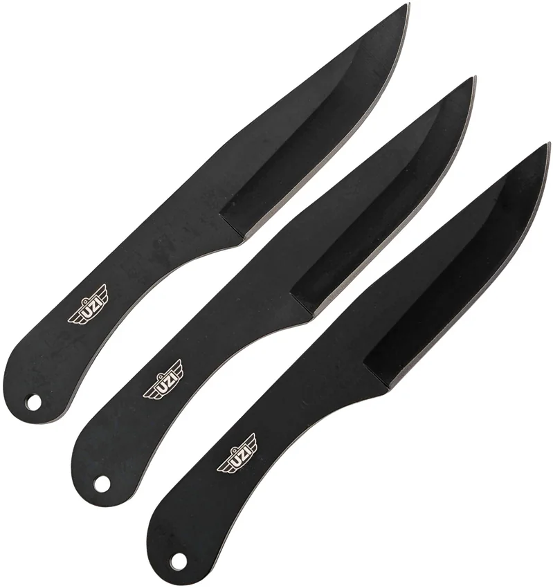 Uzi Three Piece Throwing Knife Set