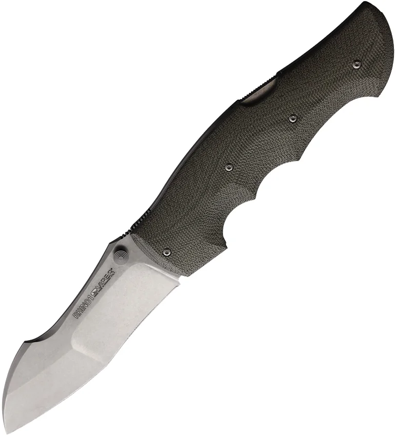 Viper Rhino 1 Lockback Knife Green Micarta (4.25" Stonewash)