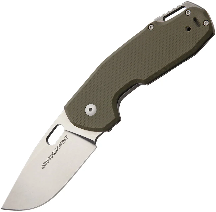 Viper Knives Vox Odino Frame Lock Knife OD Green G-10 (3" Stonewash) V5918GG
