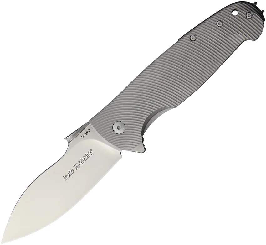 Viper Knives Italo Flipper Frame Lock Knife Titanium (3.75" Satin) V5944TI