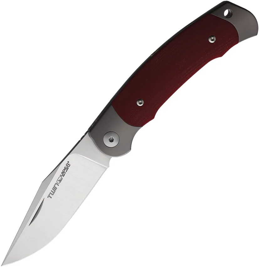 Viper Twin Slip Joint Knife Red G-10 (3" Satin)