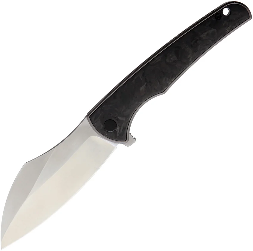 VDK Knives Vice Frame Lock Knife Carbon Fiber/Bronze Ti (4" Satin)