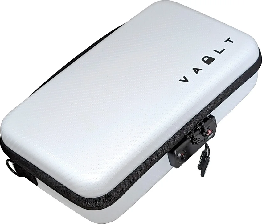 Vault Case Co. Secure Locking Knife Case - White Carbon