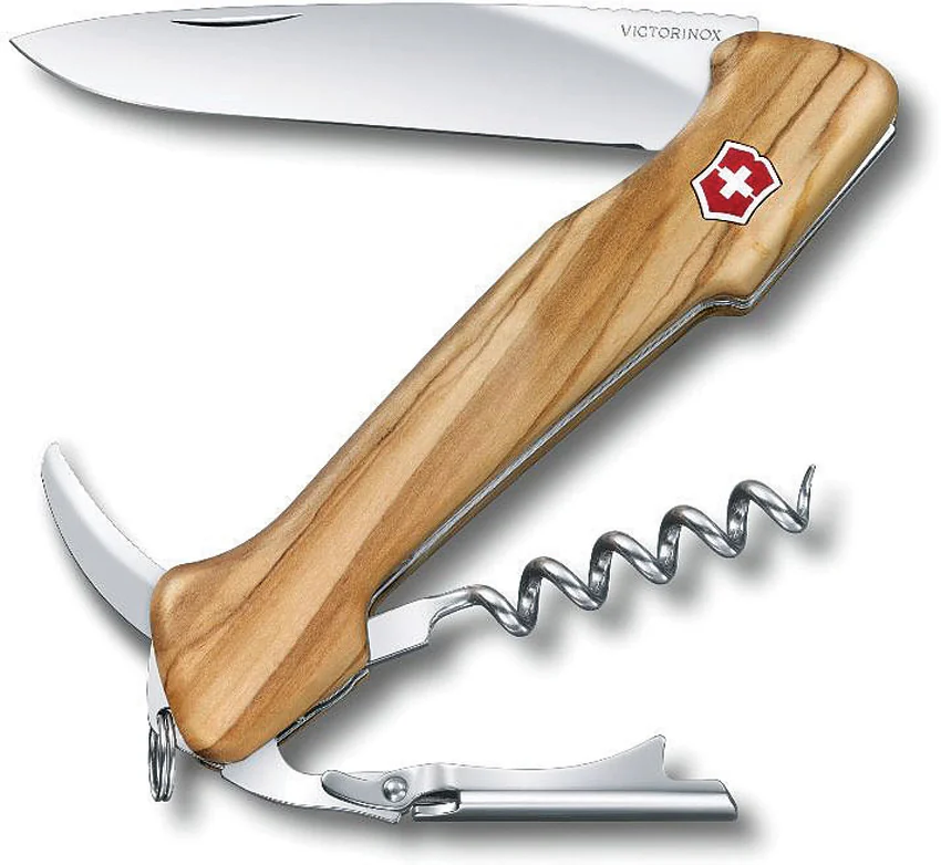 Victorinox Swiss Army Knife Wine Master Olive Wood (3.75 Satin)