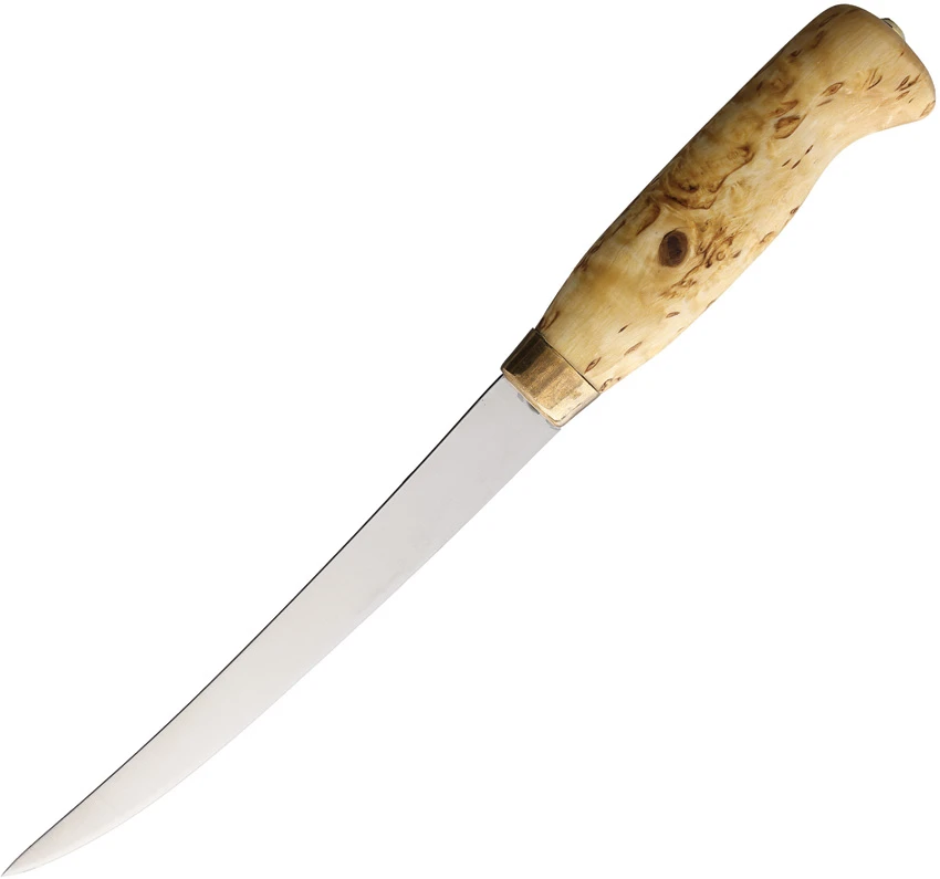 Wood Jewel Fillet Knife Curly Birch